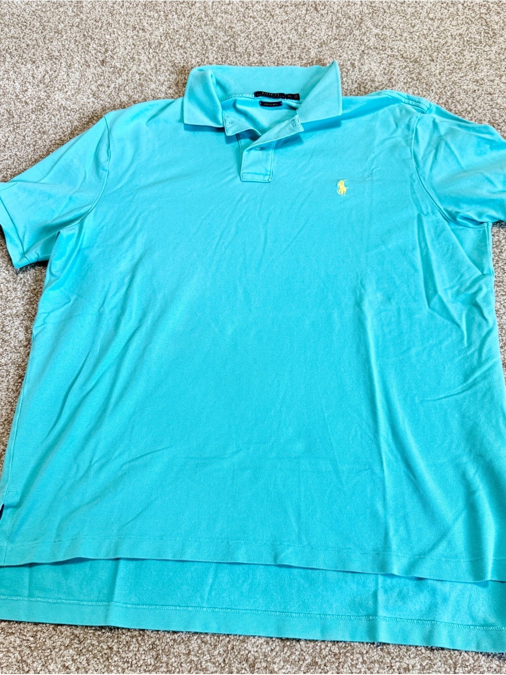 Polo by Ralph Lauren Short Sleeve Stretch Mesh Polo - dark mint green